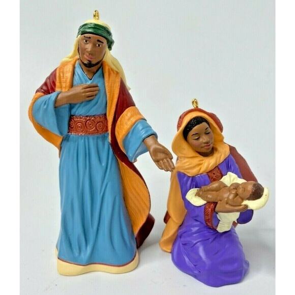 1995 Hallmark Heaven's Gift Set Of 2 Ornaments U37 - Picture 2 of 5